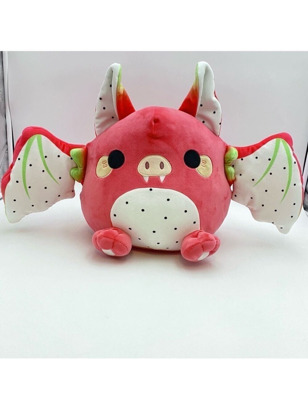 Honeymaru Dragon Fruit Bat Plush Pink Kawaii FYE Exclusive NWT Rare!